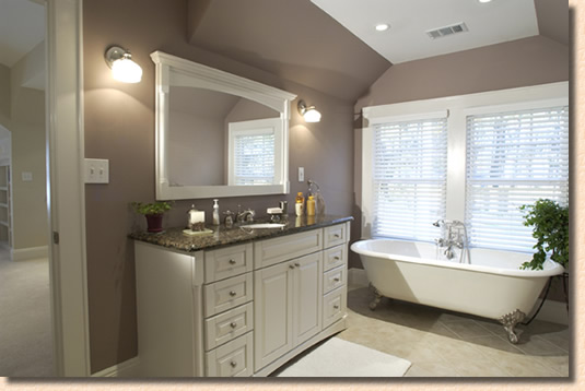 bathroom remodel with mirrors