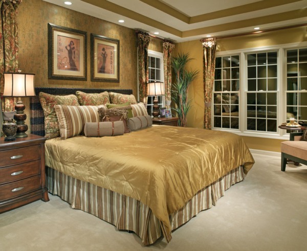 bedroom design with gold ideas