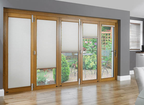 French door their blinds