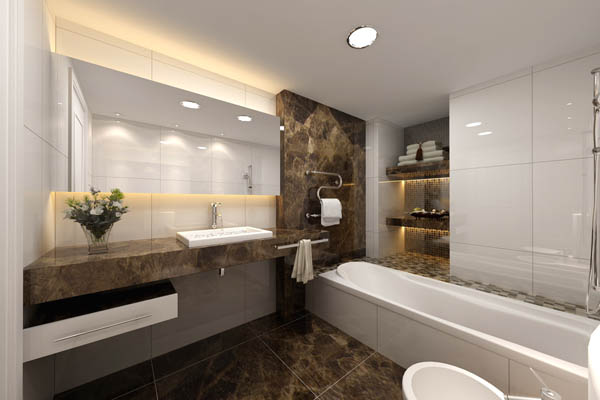modern bathroom designs marble