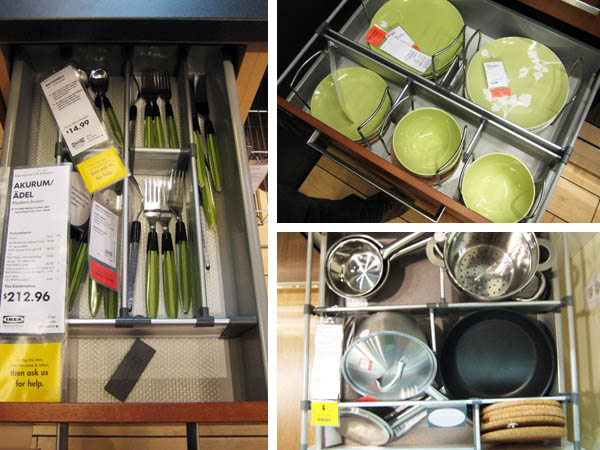 IKEA kitchen drawer organizers
