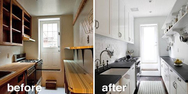 cheap kitchen remodel before and after