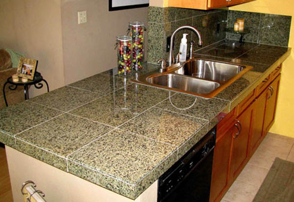 diy tile kitchen countertops