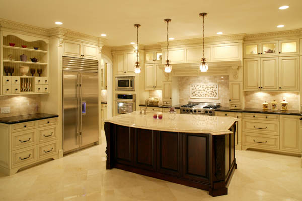 White interior design kitchen modern