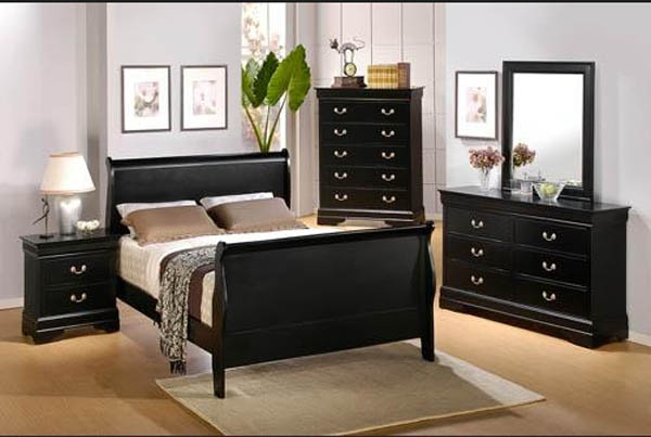 Unique black furniture sets