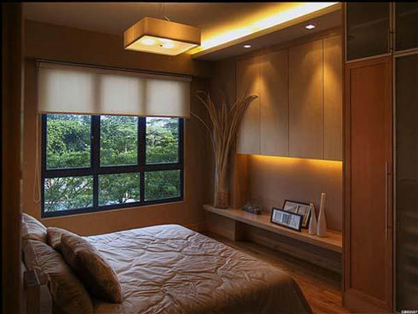 Small bedroom design ideas with lighting style