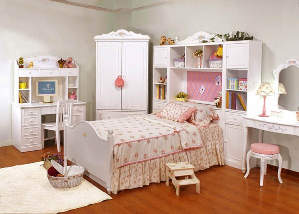 White bedroom furniture for girls