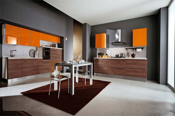 Hunger orange kitchens color schemes