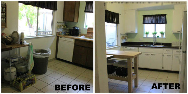diy kitchen remodel before & after